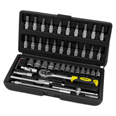 Набір насадок торцевих і біт 1/4