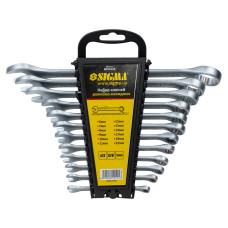 Ключі рожково-накидні 12шт 6-22мм CrV satine Sigma 6010121