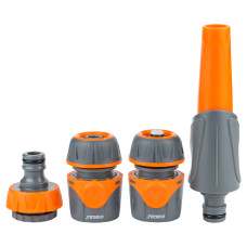 Набір для поливу: насадка розпилювач 2 режими 2 конектора адаптер ABS + TPR FLORA 5011624
