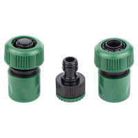 Набір конекторів 1/2˝ + адаптер в/р 1/2˝ × 3/4˝ для шланга 3/4˝ Grad 5016165