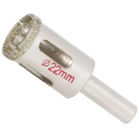 Коронки алмазные по керамике и стеклу Ø22мм Sigma 1541221