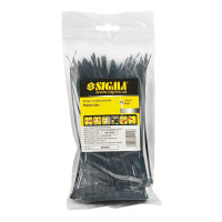 Хомут нейлон 2,5 * 200мм 100шт чорний Sigma 2502061