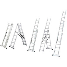 Драбина розкладана універсальна 9 сходинок FLORA 5032334