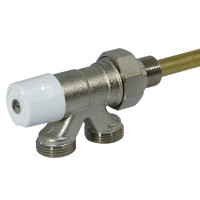 385 / 386E Кран нижнього підключення алюмінієвого радіатора Ø3/4