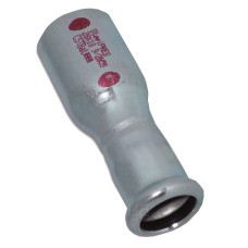 391108076 Перехідник сталевий Ø108 x Ø76,1 оцинкований опалення STEELPRES® RM