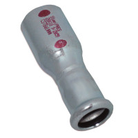 391108088 Перехідник сталевий Ø108 x Ø88,9 оцинкований опалення STEELPRES® RM