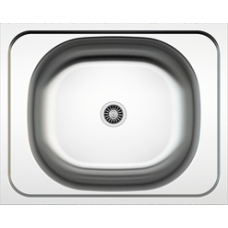 Мойка прямоугольная накладная 400 х 500 х 135 Asil Krom 0,4 1/20