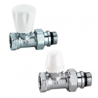 412431 Комплект прямих радіаторних кранів Ø1/2