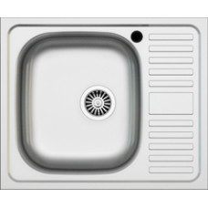 Мийка квадратна накладна ліва 500 х 600 х 150 Asil Krom 0,4 1/20