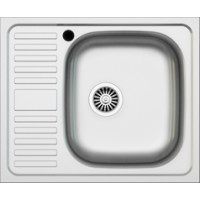 Мийка квадратна накладна права 500 х 600 х 150 Asil Krom 0,4 1/20