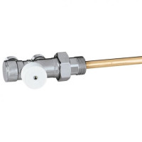 348400 Кран нижнего подключения радиатора горизонтальный Ø1/2