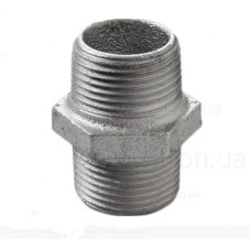 28025005 Ніпель оцинкований білий чавун Ø1