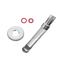 1004KRTOP3 Трубка гофрированная пластиковая ХРОМ Ø5/4