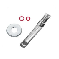 1004KRTOP5 Трубка гофрована пластикова ХРОМ Ø6/4