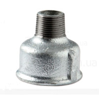 24625087 Перехідник оцинкований білий чавун Ø2