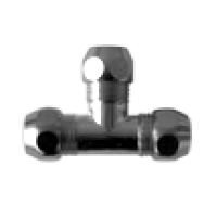 423 G02540 Трійник хром Ø10 VA Albertoni srl