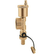 599671 Блок коллекторный с воздухоотводчик и сливным клапаном Ø1 1/4