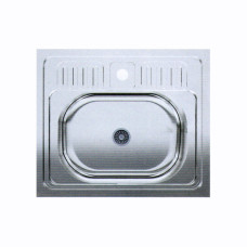 Мийка прямокутна накладна 500 х 600 х 135 Asil Krom 0,4 1/20