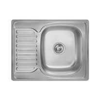 Мийка прямокутна врізна 630*500*180 мм 0.8мм WEZER 6350 Satin