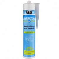 593300 Силікон з фунгіцидом білий GEBSICONE W 310 мл GEB SAS