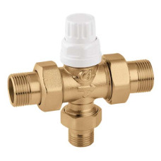 677050 Вентиль зонный трехходовой под термоголовку Ø3/4