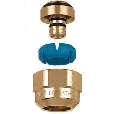 680564 Гайка латунная с ниппелем для пластиковых и МП труб Ø3/4