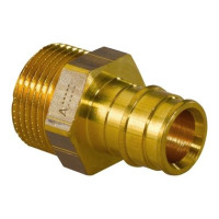 1033435 Штуцер латунь Q&E з зовнішнью різьбою Ø16 х G1/2