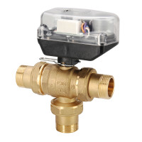 Кульовий зонний вентиль Icma №344 з байпасом і мотором 1