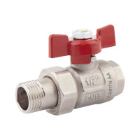 Кран кульовий з американкою Icma №347 прямий 1/2