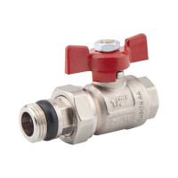 Кран кульовий з американкою Icma №348 з антипротіканням 3/4