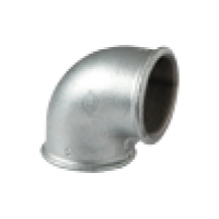 09025003 Коліно оцинковане білий чавун Ø1/2