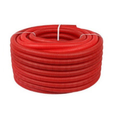 Труба UA гофрована 24х28 мм червона