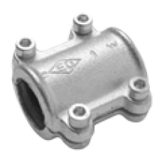 71505005 Хомут ремонтний затискний оцинкований білий чавун Ø1