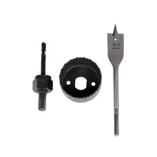 Набір монтажний для установки замку 3 предмета коронка Ø54мм, свердло Ø22мм Sigma 1300421