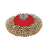 Щітка дротяна конусоподібна для КШМ, Ø22.2мм Ø75мм Sigma 9016071