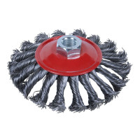 Щітка сталева конусоподібна для КШМ, Ø22.2мм Ø125мм Sigma 9024121