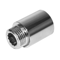 Подовжувач латунний різьб. хромований 3/4