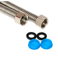 Шланг нерж.гофрований для води 1/2