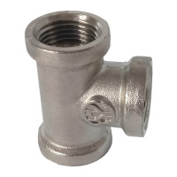 Трійник латунний нікель/профі 1/2