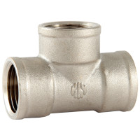 Трійник латунний нікель/профі 3/4