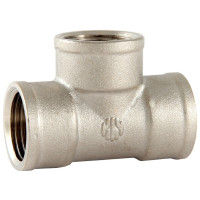 Трійник латунний нікель/профі  3/4