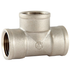 Трійник латунний нікель/профі 3/4