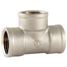 Трійник латунний нікель/профі  3/4