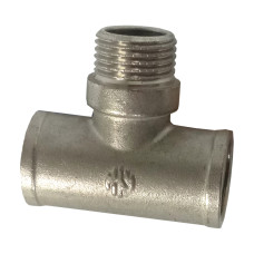 Трійник латунний нікель/профі 1/2