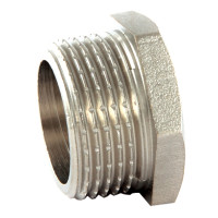 Заглушка латунна нікель/профі 1