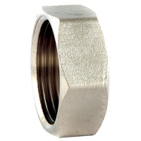 Заглушка латунная никель/профи 3/4