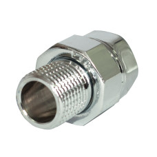 Сгон-американка прямой хром 3/4