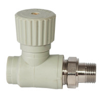 Вентиль PPR радіаторний прямий Ø20 x 1/2