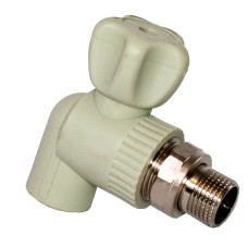 Кран радиаторный угловой PPR Ø25 х 3/4