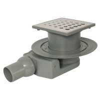 Трап CONFLUO DROPS-4 15 х 15 горизонтальный без фланца